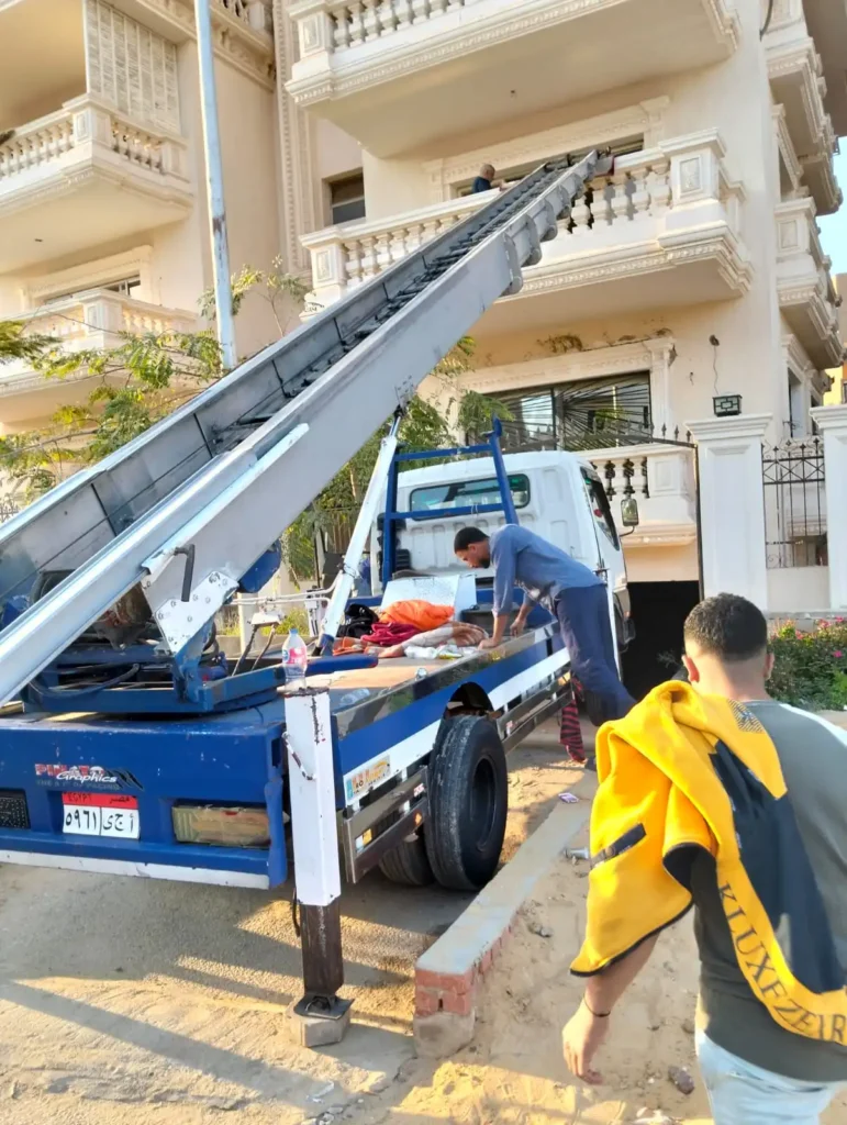 ونش رفع الاثاث بشركه وصال لنقل العفش والاثاث